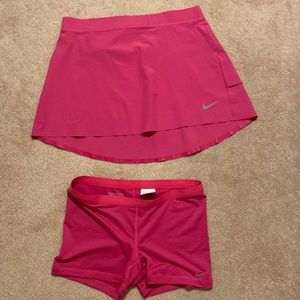 Nike golf 2pc skirt and shorts set.